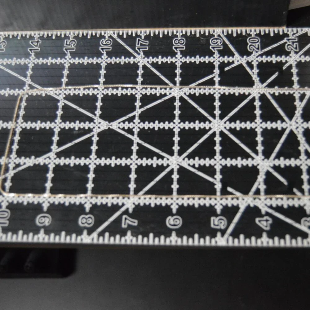 Italian sterling silver thin box chain necklace, 24" - Picture 4 of 5